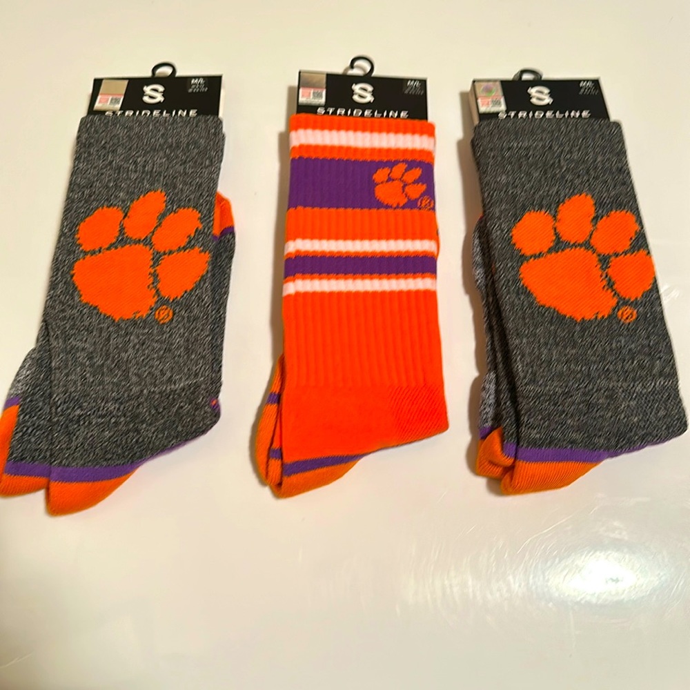 NWT Clemson Premium Crew Knit Size M/L Style # N00479031ML and Style#N02195270ML